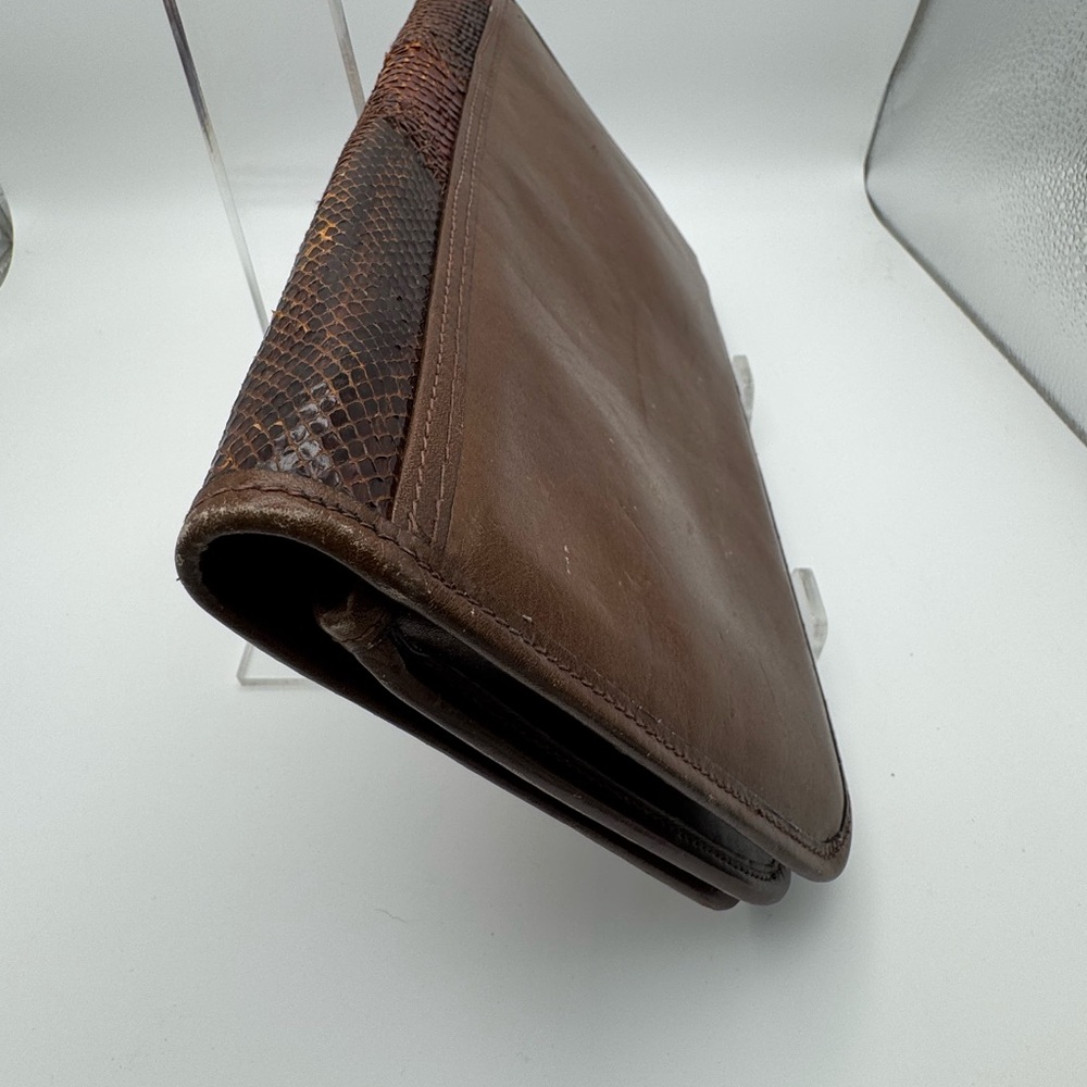 Vintage Clutch Lizard Patchwork Leather - image 6